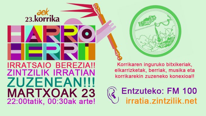 zintzilik_23_korrika 23. korrika irratsaio berezia